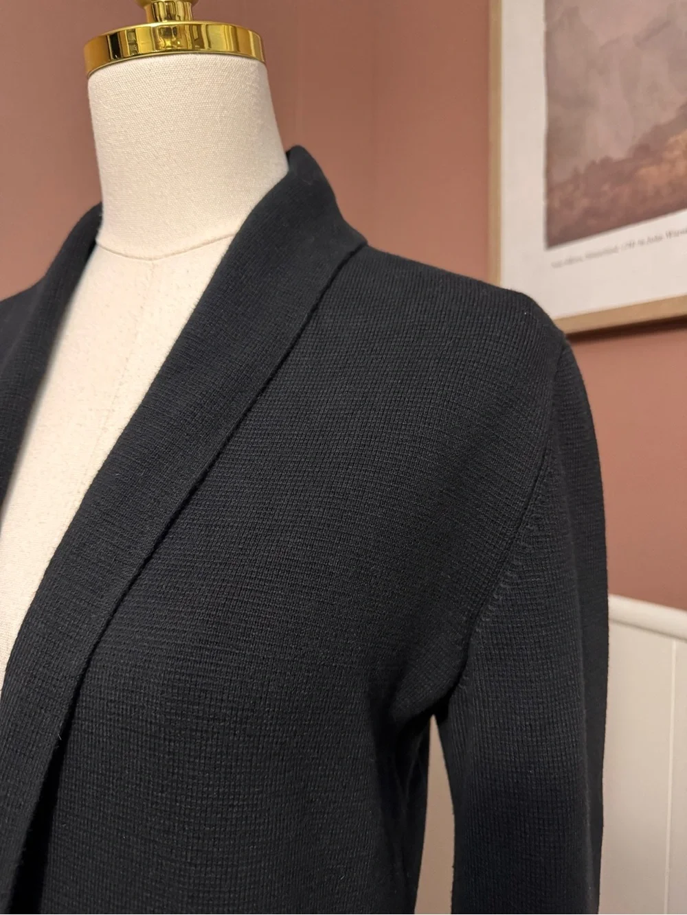Summersalt Ribbed Shawl Collar Sweater Blazer